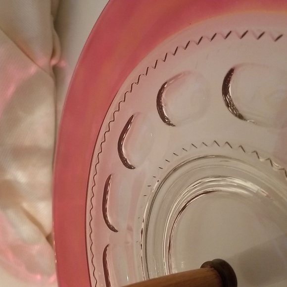 Vintage King's Crown Ruby-Flashed 2-Tier Tidbit Serving Tray - Picture 13 of 17